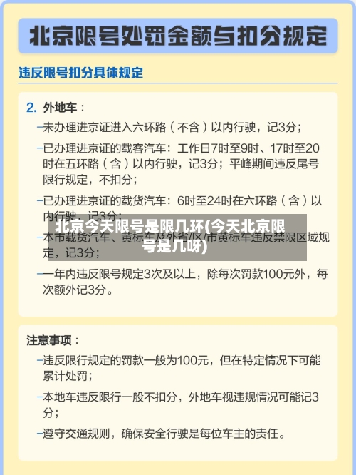 北京今天限号是限几环(今天北京限号是几呀)-第3张图片