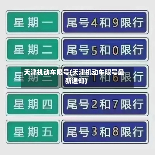 天津机动车限号(天津机动车限号最新通知)-第2张图片