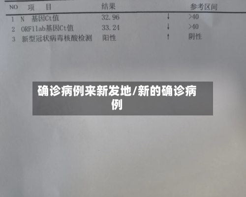 确诊病例来新发地/新的确诊病例