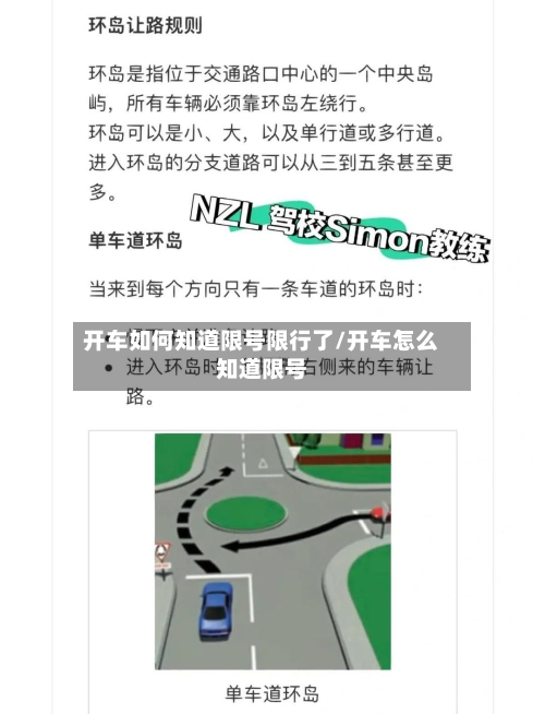 开车如何知道限号限行了/开车怎么知道限号-第2张图片