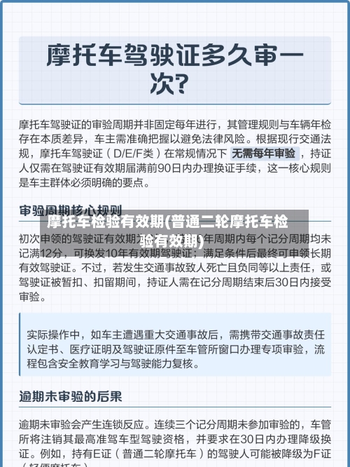 摩托车检验有效期(普通二轮摩托车检验有效期)
