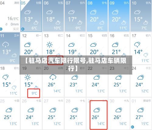 【驻马店汽车限行限号,驻马店车辆限行】-第3张图片