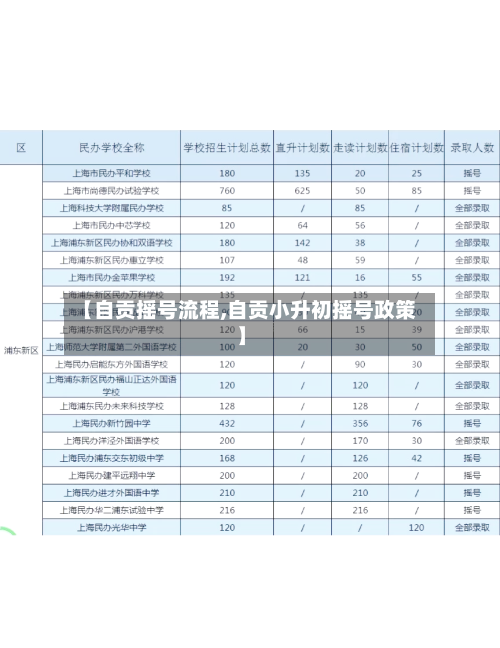 【自贡摇号流程,自贡小升初摇号政策】