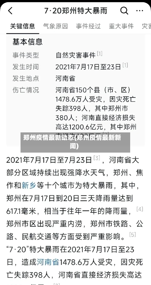 郑州疫情最新动态(郑州疫情最新新闻)