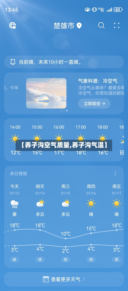 【养子沟空气质量,养子沟气温】