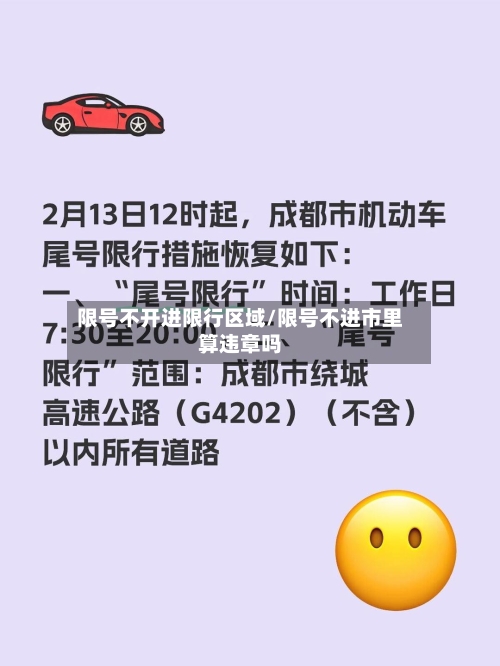 限号不开进限行区域/限号不进市里算违章吗-第3张图片