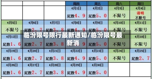 临汾限号限行最新通知/临汾限号最新消