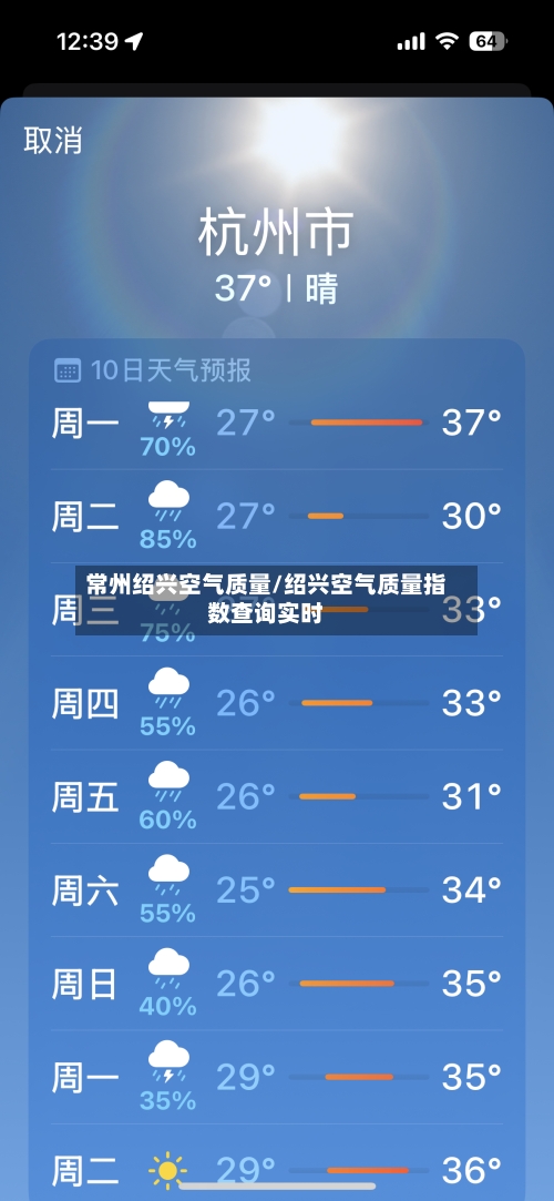 常州绍兴空气质量/绍兴空气质量指数查询实时-第2张图片