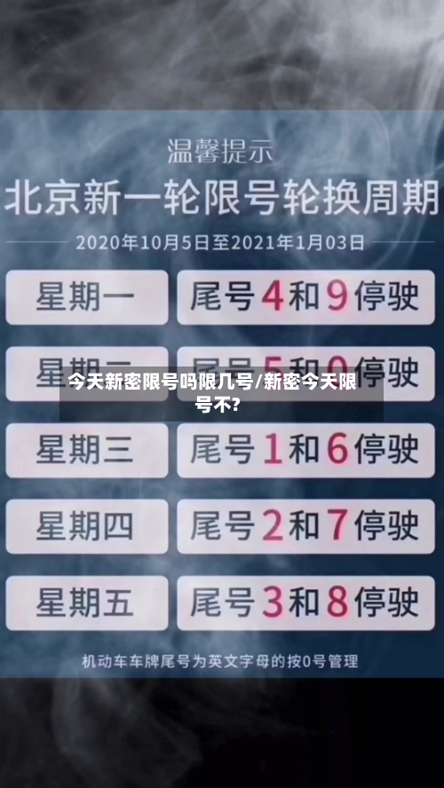 今天新密限号吗限几号/新密今天限号不?
