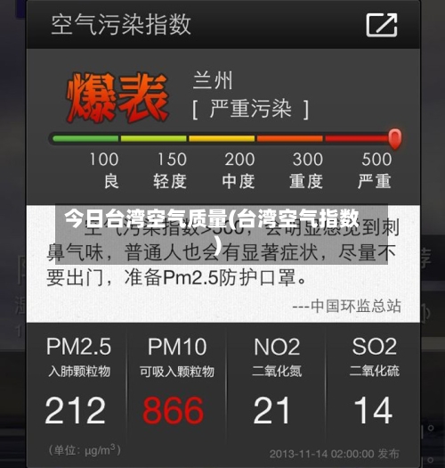 今日台湾空气质量(台湾空气指数)