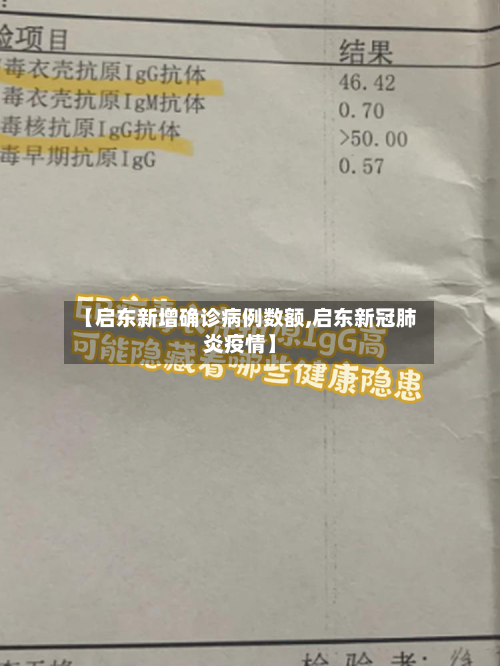 【启东新增确诊病例数额,启东新冠肺炎疫情】