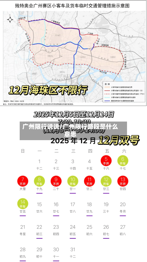 广州限行说说/广州限行路段是什么意思
