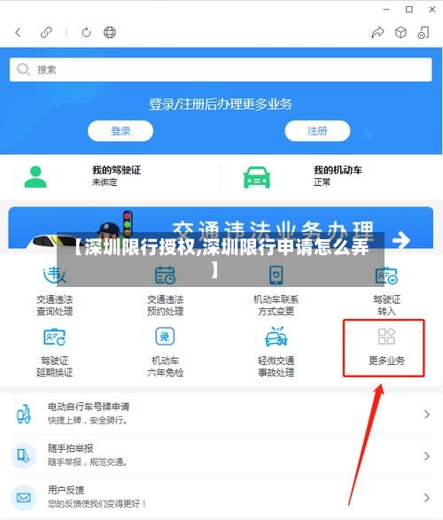【深圳限行授权,深圳限行申请怎么弄】