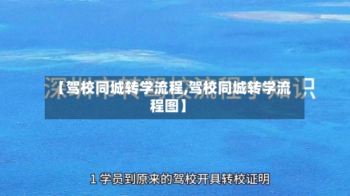 【驾校同城转学流程,驾校同城转学流程图】-第2张图片