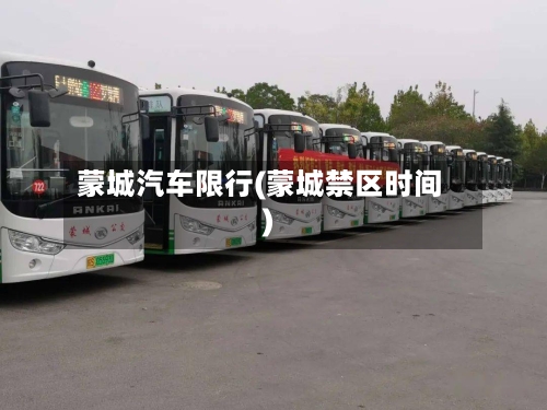 蒙城汽车限行(蒙城禁区时间)