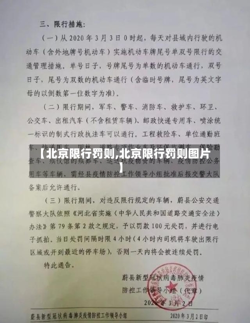 【北京限行罚则,北京限行罚则图片】