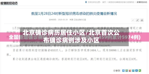 北京确诊病历居住小区/北京首次公布确诊病例涉及小区-第2张图片