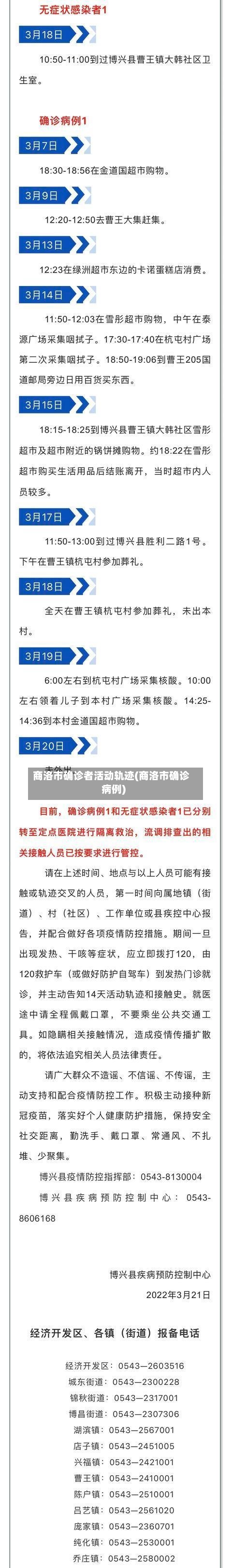 商洛市确诊者活动轨迹(商洛市确诊病例)