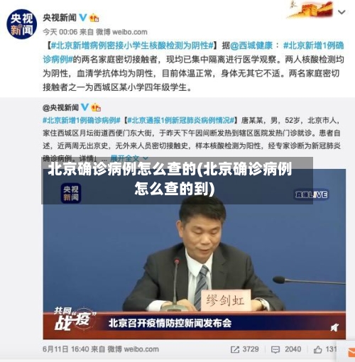 北京确诊病例怎么查的(北京确诊病例怎么查的到)-第2张图片