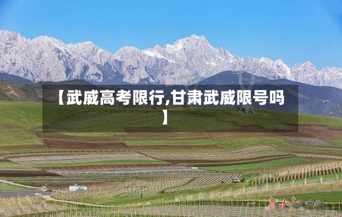 【武威高考限行,甘肃武威限号吗】-第2张图片