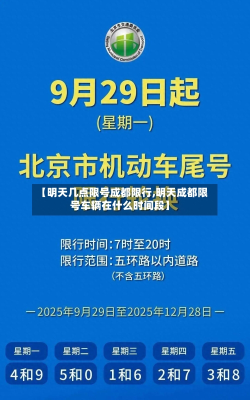 【明天几点限号成都限行,明天成都限号车辆在什么时间段】-第2张图片