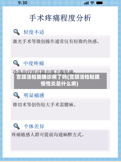 宫颈活检能确诊病了吗(宫颈活检粘膜慢性炎是什么病)-第3张图片