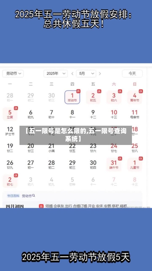 【五一限号是怎么限的,五一限号查询系统】