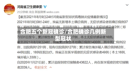 合肥五个新冠确诊/合肥确诊几例新型冠状