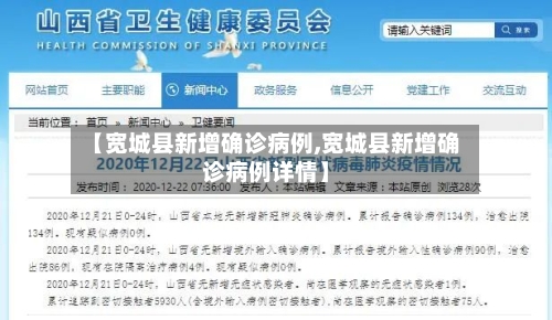 【宽城县新增确诊病例,宽城县新增确诊病例详情】-第2张图片