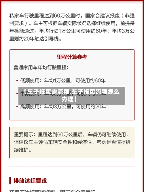 【车子报废需流程,车子报废流程怎么办理】