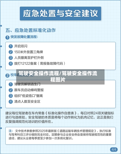 驾驶安全操作流程/驾驶安全操作流程图片