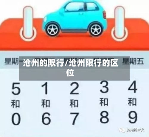 沧州的限行/沧州限行的区位-第2张图片