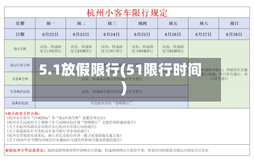5.1放假限行(51限行时间)-第2张图片
