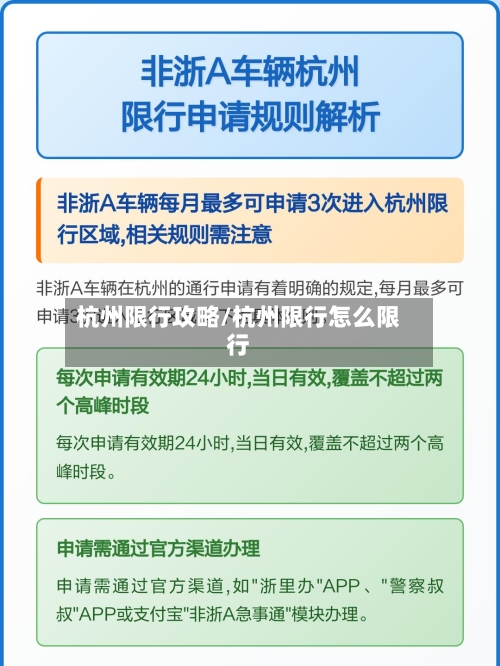 杭州限行攻略/杭州限行怎么限行-第3张图片