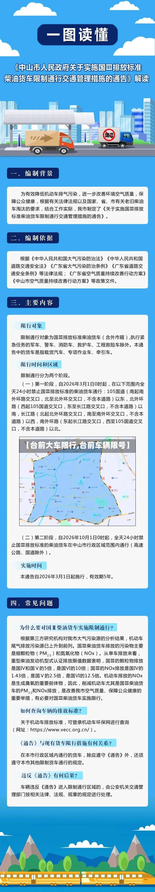 【台前大车限行,台前车辆限号】