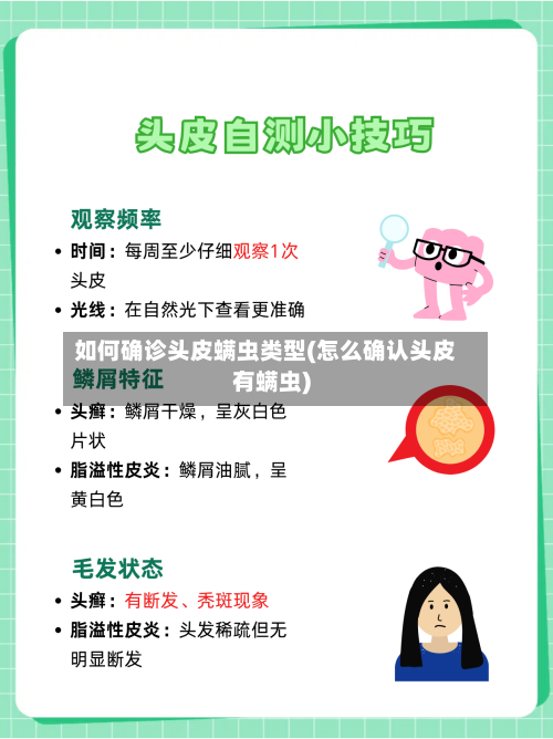 如何确诊头皮螨虫类型(怎么确认头皮有螨虫)